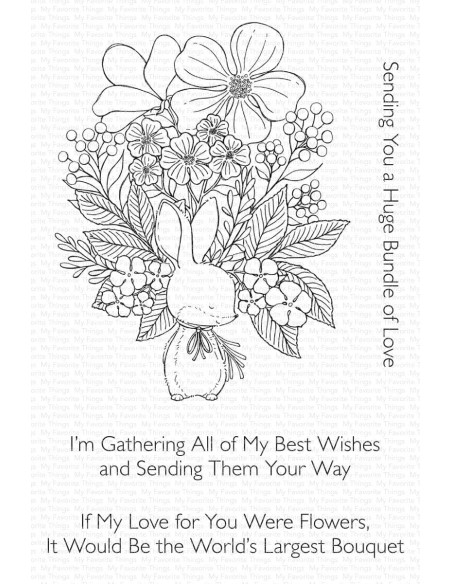 Bunny bouquet - Timbro di MFT stamps