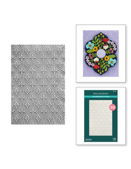 Tile reflection Embossing Folder - Spellbinders