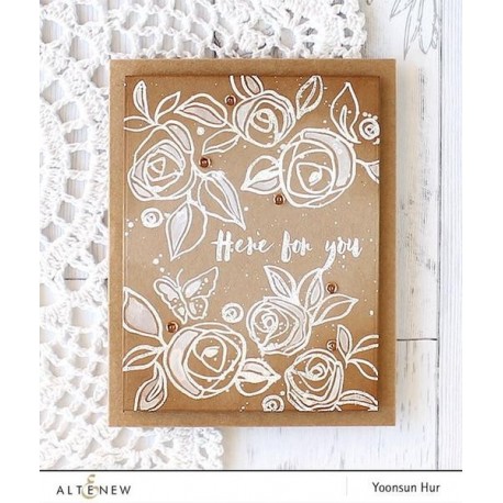 Bamboo Rose Stamp Set