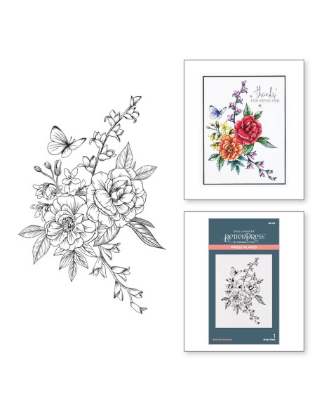 Butterfly Bouquet Press Plate