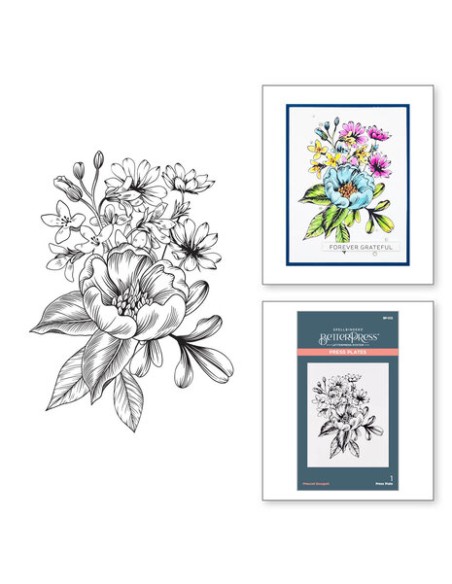 Pressed Bouquet Press Plate