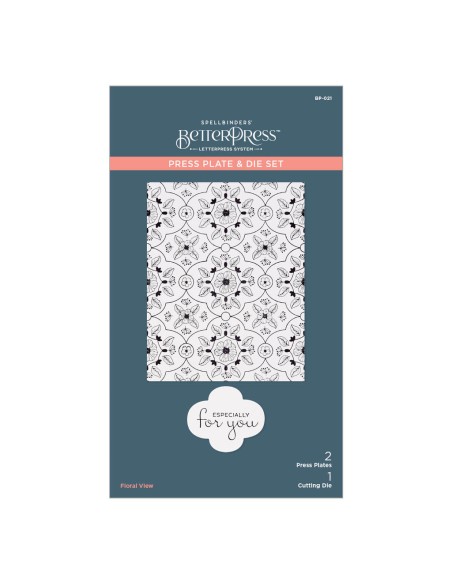 Floral View Press Plate & Die Set