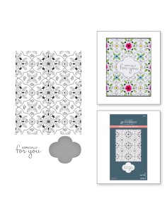 Floral View Press Plate & Die Set