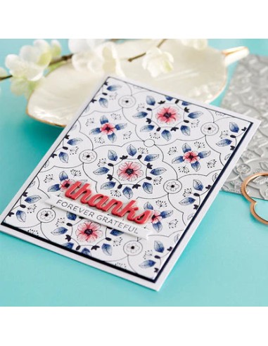 Floral View Press Plate & Die Set
