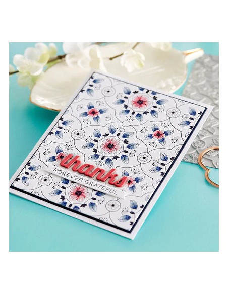 Floral View Press Plate & Die Set