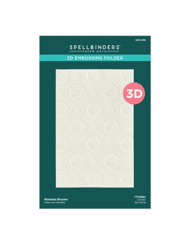 Mandala Blooms 3D Embossing Folder - Spellbinders