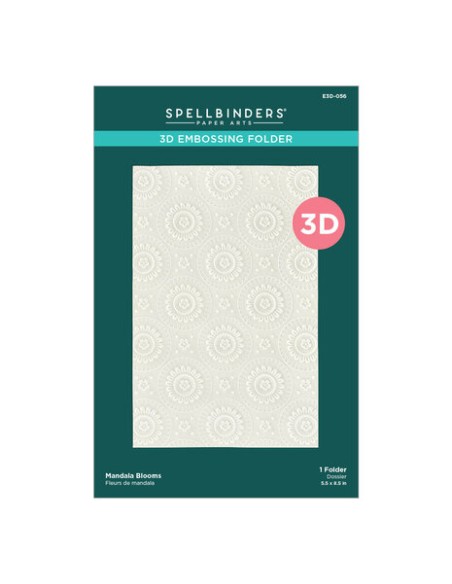 Mandala Blooms 3D Embossing Folder - Spellbinders