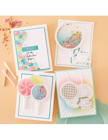 It's My Party Glimmer Sentiments Hot Foil Plate...