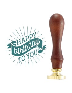 Wax Seal Stamp - Birthday Banner