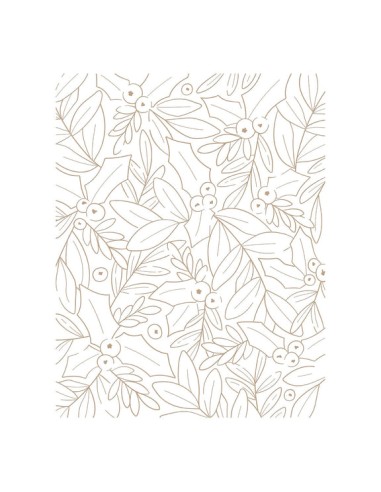 Glimmer Holly Background Hot Foil Plate -...
