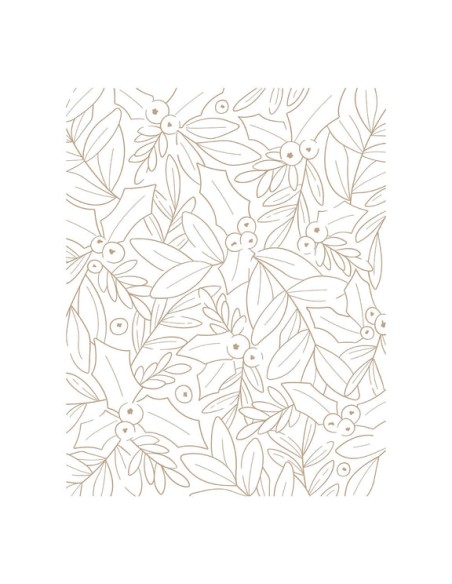 Glimmer Holly Background Hot Foil Plate - Spellbinders