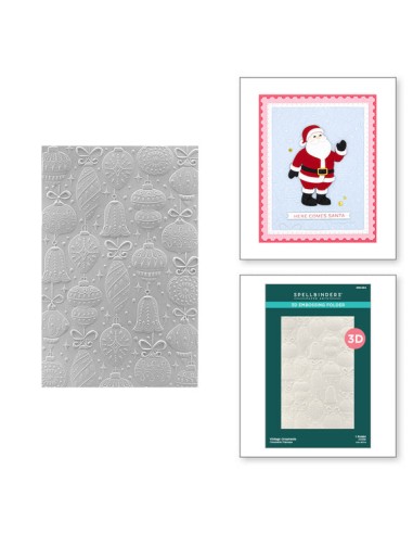 Vintage Ornaments 3D Embossing Folder -...
