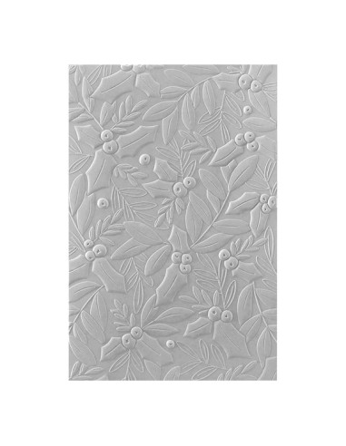 Holly & Foliage 3D Embossing Folder - Spellbinders