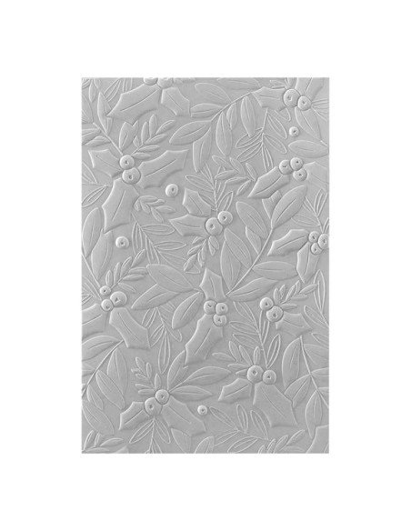 Holly & Foliage 3D Embossing Folder - Spellbinders