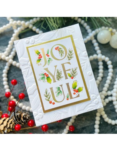 Holly & Foliage 3D Embossing Folder - Spellbinders