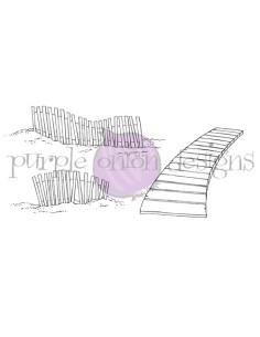 Beach Fence & Boardwalk - Timbro di Stacey Yacula Studio