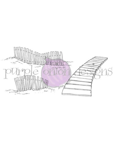 Beach Fence & Boardwalk - Timbro di Stacey...