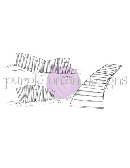 Beach Fence & Boardwalk - Timbro di Stacey Yacula Studio