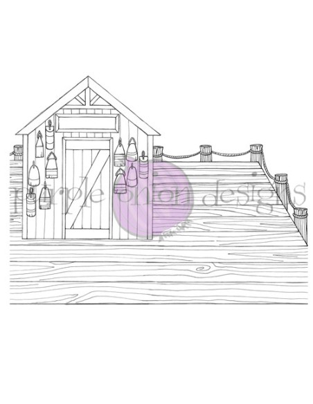 Wharf Background - Timbro di Stacey Yacula Studio