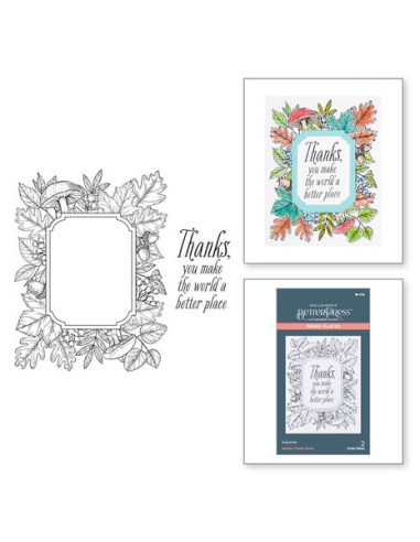Autumn Thanks Frame Press Plate