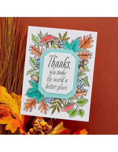 Autumn Thanks Frame Press Plate