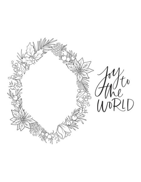 Holiday Foliage Joy Press Plate