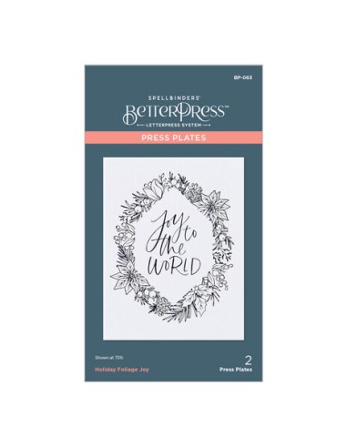 Holiday Foliage Joy Press Plate