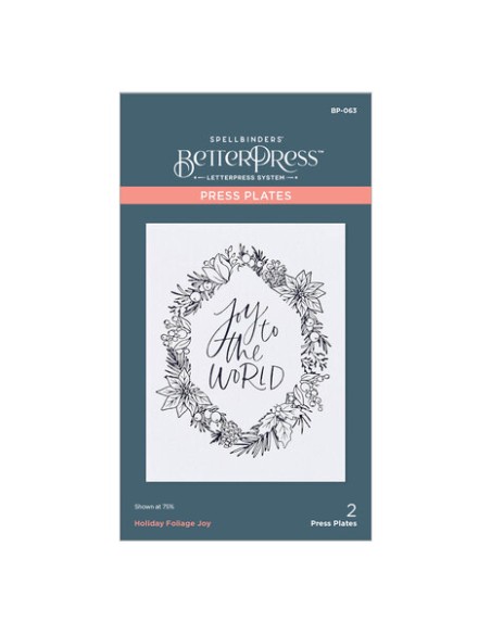 Holiday Foliage Joy Press Plate
