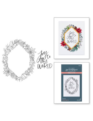 Holiday Foliage Joy Press Plate