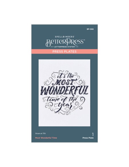 Most Wonderful Time Press Plate