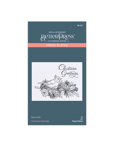 Christmas Greetings Press Plate