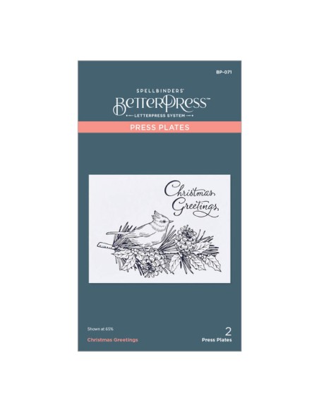 Christmas Greetings Press Plate