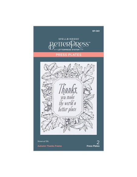 Autumn Thanks Frame Press Plate
