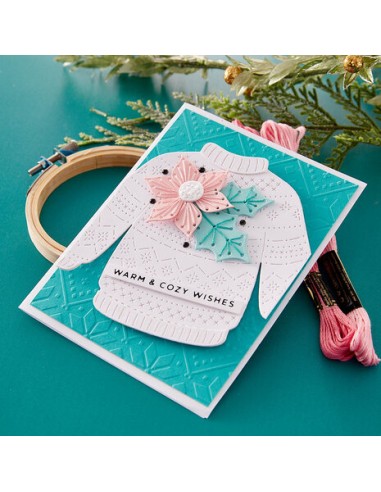 Stitched Christmas Sweater Etched Dies