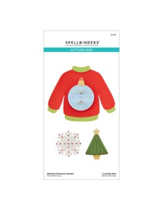 Stitched Christmas Sweater Etched Dies