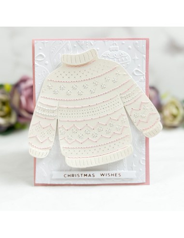 Stitched Christmas Sweater Etched Dies