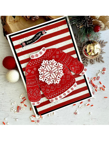 Stitched Christmas Sweater Etched Dies