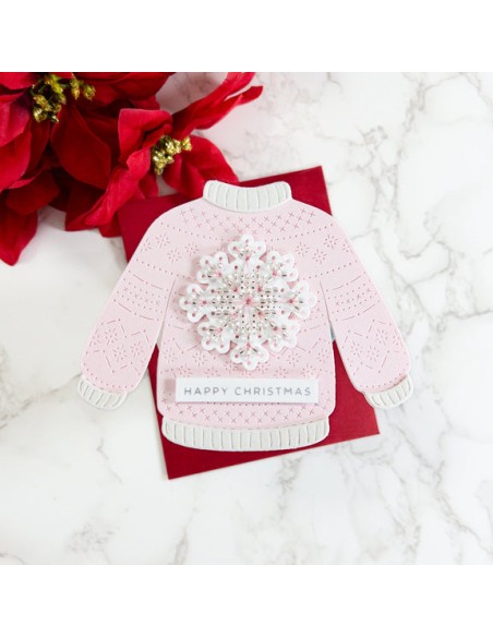 Stitched Christmas Sweater Etched Dies