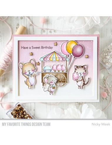 Cotton Candy Critters Clear Stamps - Timbro di...