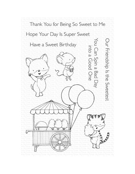 Cotton Candy Critters Clear Stamps - Timbro di MFT stamps