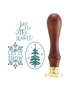 3 Pack Wax Seal Stamps - Holiday