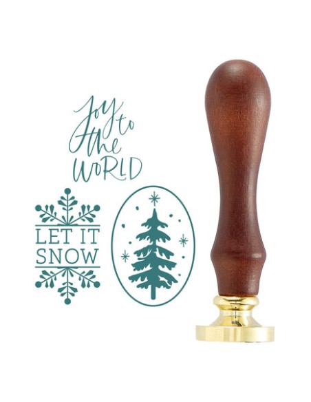 3 Pack Wax Seal Stamps - Holiday