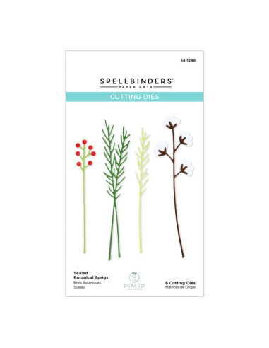 Sealed Botanical Sprigs Etched Dies