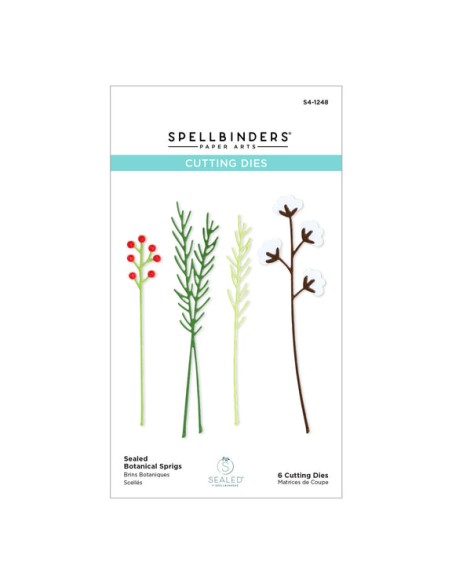 Sealed Botanical Sprigs Etched Dies