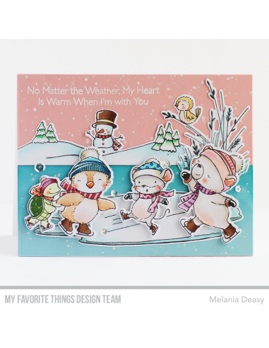 Warm Winter Hugs Clear Stamps - Timbro di MFT...