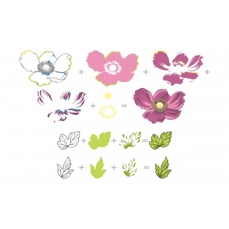 Build-A-Flower: Anemone - Timbro di Altenew