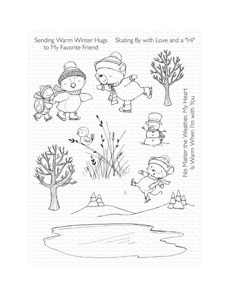 Warm Winter Hugs Clear Stamps - Timbro di MFT stamps