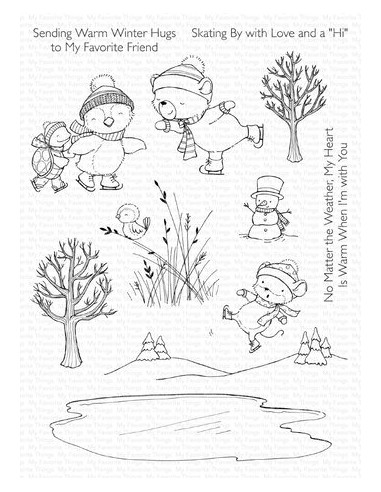 Warm Winter Hugs - Fustella di MFT stamps