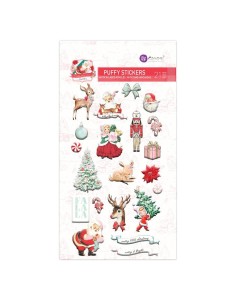 Candy Cane Lane Puffy Stickers