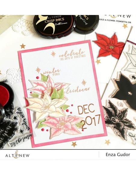 Build-A-Flower: Poinsettia - Timbro e fustella di Altenew
